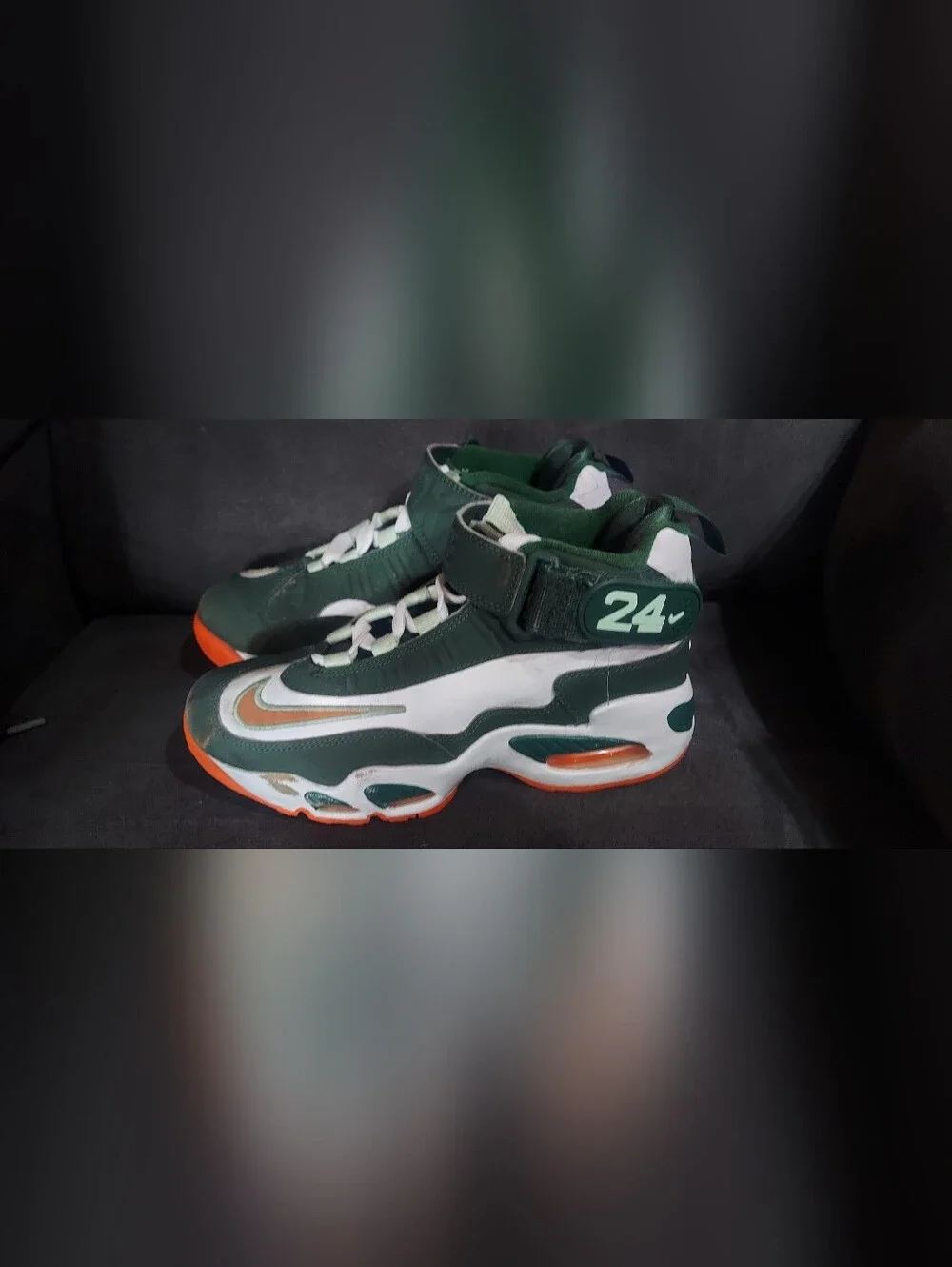 Nike Air Griffey Max 1 GS Miami Hurricanes Size 4y